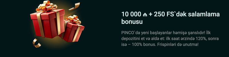 Pin Up xoş gəldin bonusu